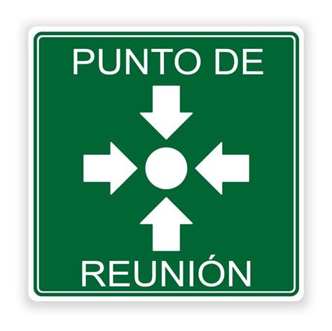 Letrero Punto De Reunion 25x25 Dimmex Señalamiento | MercadoLibre
