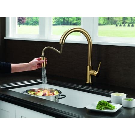 Check spelling or type a new query. Delta 9159T-DST-SD Chrome Trinsic Pull-Down Kitchen Faucet ...