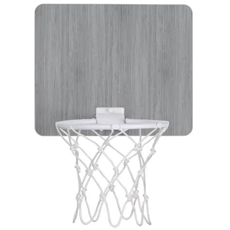Ash Gray Bamboo Wood Grain Look Mini Basketball Hoop Zazzle