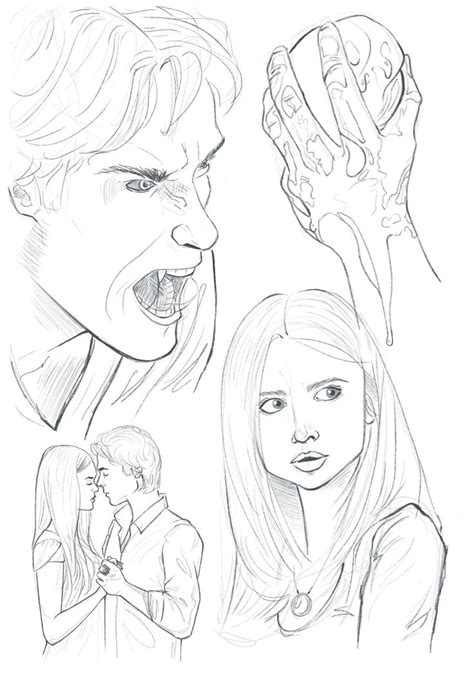 The Vampire Diaries Studies Vampire Drawings Scary Drawings Vampire Art