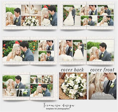 Wedding 2024 Album Printable Psd Photoshop Templatesclassic Wedding Photo Album Printable