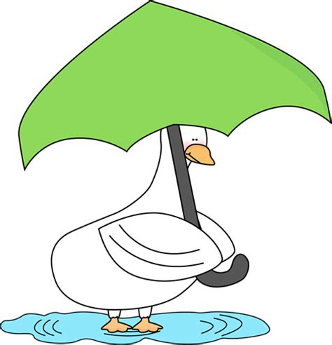 Duck Under Umbrella Clip Art Duck Under Umbrella Image