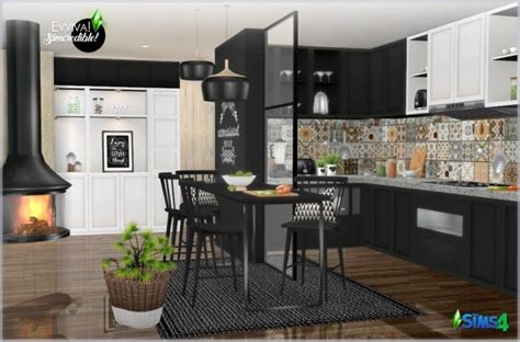 And here are some of the best images or designs related to the dining room kit sims 4 cc that we have selected directly below. EVVIVA kitchen (P) at SIMcredible! Designs 4 » Sims 4 Updates