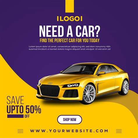 Social media is a great way to build your brand, gain customers and more traffic for your business or personal profile. Rent Car Social Media banner Templates on Behance