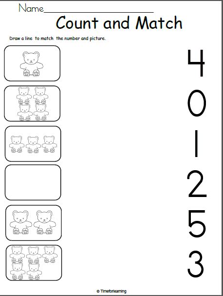 Numbers 0 To 5 Worksheets