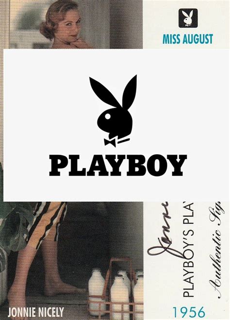 Playboy Aug Ed Playmate Of The Month Signature Card Jonnie Nicely