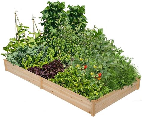 Garden carts, garden kneelers, edgers, weeding tools Wood Planter Box Raised Garden Bed Boxes Kit Elevated ...