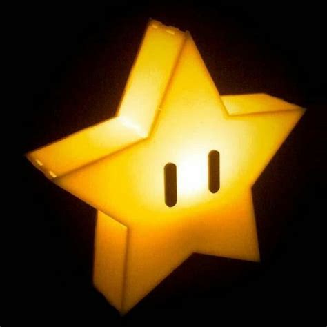 Mario Star Lamp Star Lamp Mood Light Super Mario Room