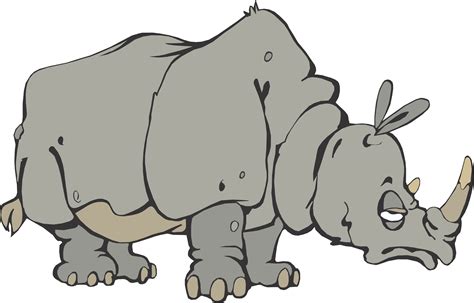 Cartoon Rhino Clipart Best