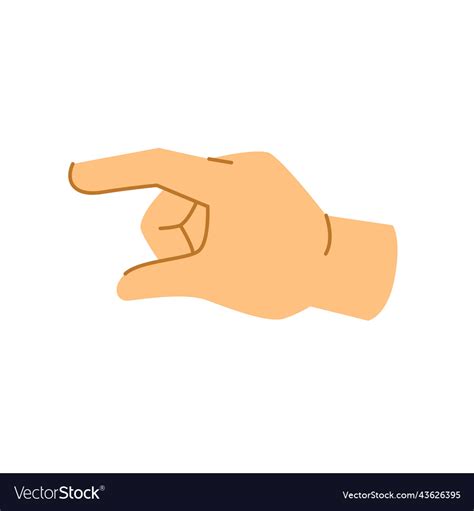 Thumb And Index Finger Gesture Hand Sign Vector Image
