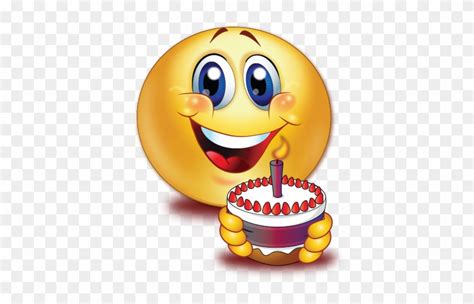 Birthday Cake Smiley Emoji Sticker Birthday Emoji Sticker Png Free