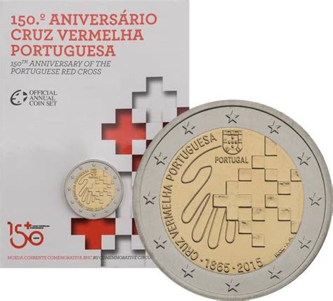 2 Euro Portugal Rotes Kreuz 2015 Coincard Münzenversandhaus Reppa Gmbh