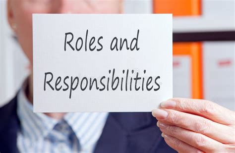 Roles And Responsibilities Stock Image Image Of Duty 87138651