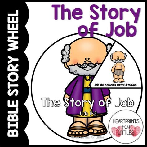 The Story Of Job Bible Story Wheel Job 1 2 Bible Story Craft Sunday School Activity Etsy