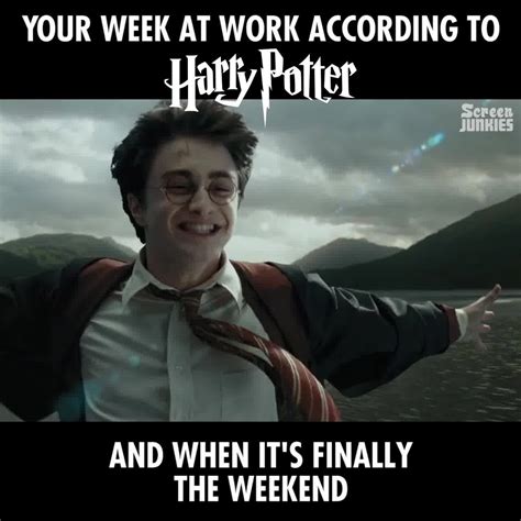 Work Week According To Harry Potter Yer A Cog In The Corporate