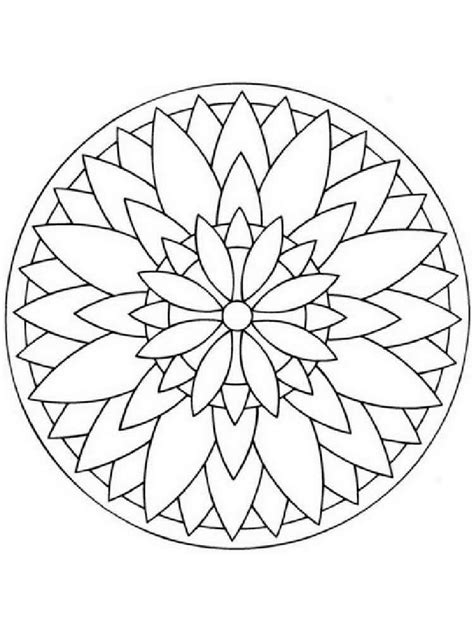 Print these freebies, grab your coloring pens (or borrow them from your kids), set yourself comfortably, turn on some music and color away! Simple mandala coloring pages for adults. Free Printable ...