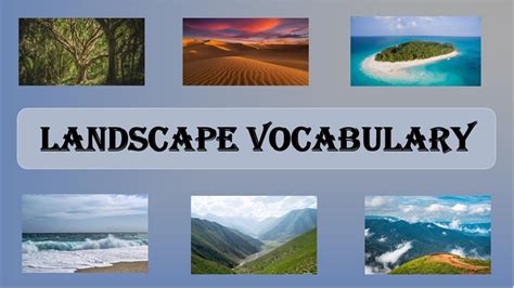 Landscape Vocabulary For Kids Youtube