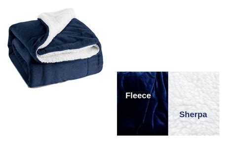 Navy Blue Sherpa Fleece Lap Blanket For Cuddling Fascinating Home