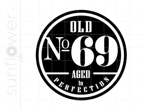 Old Number 69 Svg Clipart 69th Cut File For Cricut Old No Etsy New