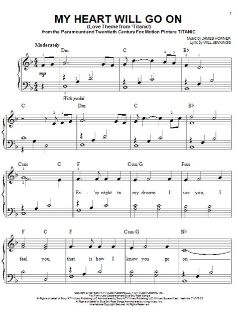 Titanic crewmember, в титрах не указан. My Heart Will Go On (Love Theme from Titanic) Sheet Music ...