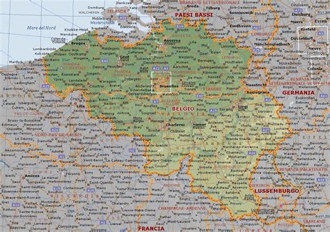 Eu tutte le cartine geografiche del mondo. Belgio Cartina Geografica | onzemolen