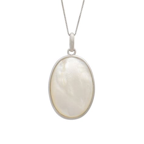 Sterling Silver Mother Of Pearl Pendant Willie Creek Pearls