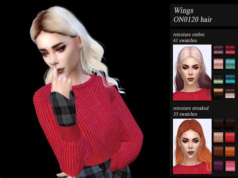 Honeyssims4 Female Hair Recolor Retexture Wings On0120