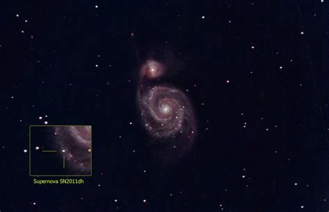 Supernova In The Whirlpool Galaxy M51 Astronomy Magazine