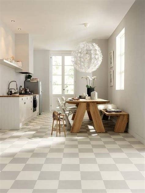 Kitchen 17 Cool Kitchen Floor Tile Ideas Awesome White Themed Open