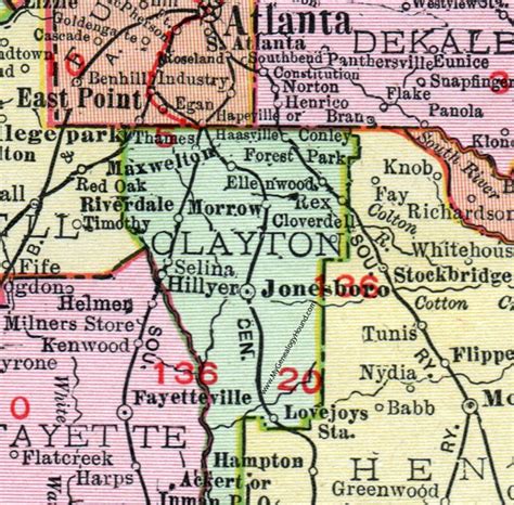 Map Of Clayton County Georgia
