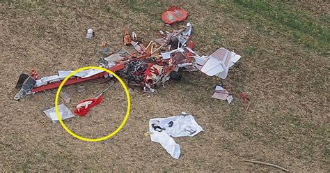 Bedfordshire Plane Crash Photos Of Wreckage Show Pilot May Have Tried