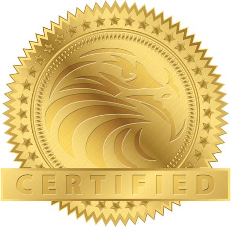 Certificate Seal Som Info Certified Gold Seal Png Free Transparent