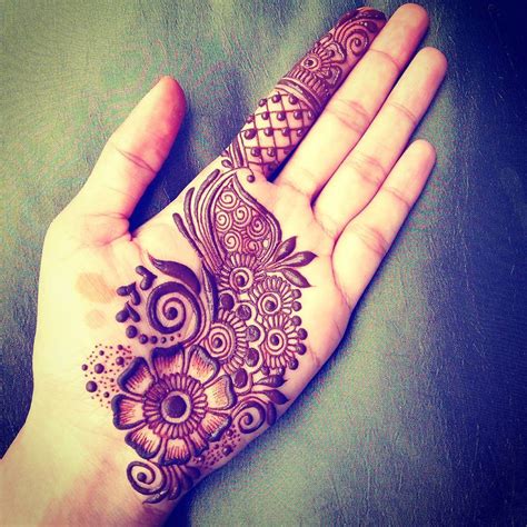Simple Arabic Henna Mehndi Designs Palm