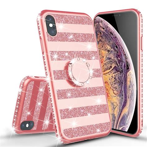 Iphone Xs Case Iphone X Case Glitter Cute Phone Case Kickstand Girls