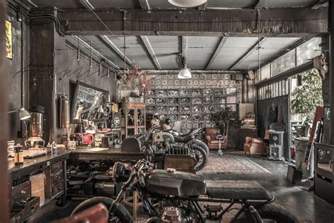 Motorbikes On The Living Room Or Like Living Room On The Garage