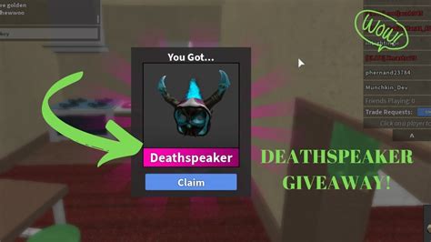 Get a free orange knife by entering the code. Mm2 Pet Deathspeaker Roblox - Buy Robux Code For Free