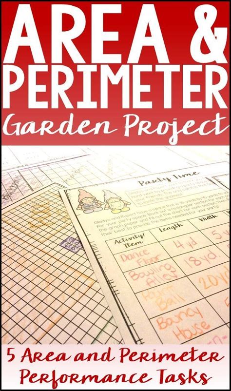 Perimeter And Area Project 12 Page Measurement Project To Assess And