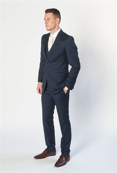 The Icon Navy Wool Suit For Hire Brittons Formal Wear