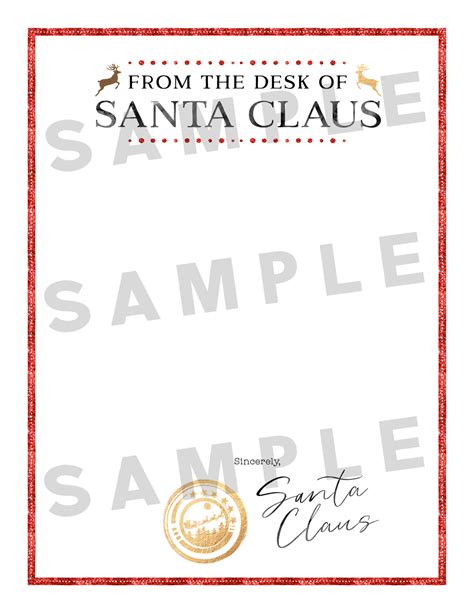 That heading usually consists of a name and an address, and a logo or corporate design, and sometimes a background pattern. "From the desk of Santa Claus" Stationery | Printable Santa Letterhead - the M&K Design Studio
