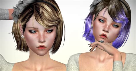 Jennisims Downloads Sims 4newsea Sweetscar Hair Retexture Sims 4