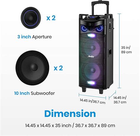 Buy Moukey Rms 280w Bluetooth Karaoke Machine Speaker Pa System Stereo