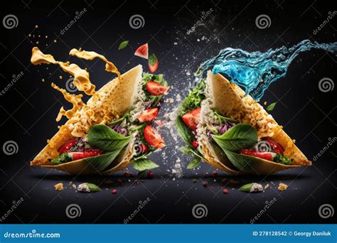 Award-Winning Tacos: a Feast for the Eyes Stock Illustration