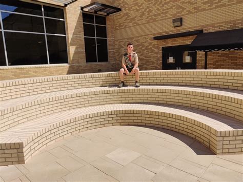 Built Outdoor Amphitheater At High School Eagle Scout Project Showcase