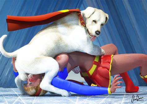 Supergirl Throat Knotted By Krypto 3d No X Ray By