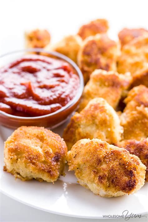 Keyword crispy baked chicken nuggets, easy baked chicken nuggets, homemade chicken nuggets, the best very simple and really good. Paleo Low Carb Chicken Nuggets Recipe (Gluten-free) - 5 ...