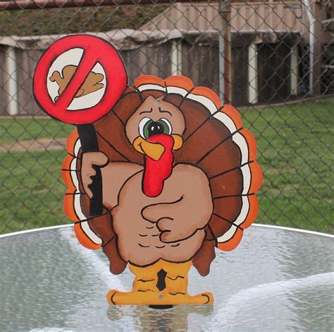 Thanksgiving Turkey Yard Sign Decor Yard Art Turkey With Etsy
