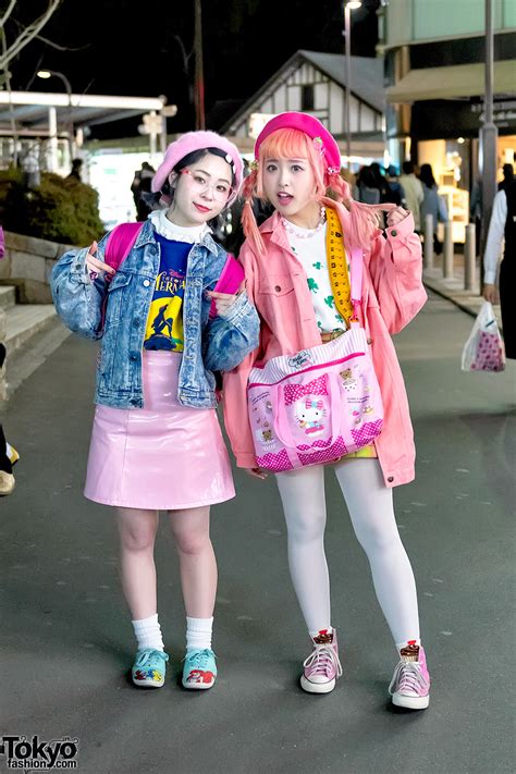 Kawaii Pink Harajuku Street Styles W Hello Kitty Disney Spinns And Wego Tokyo Fashion