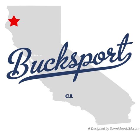 Map Of Bucksport Ca California