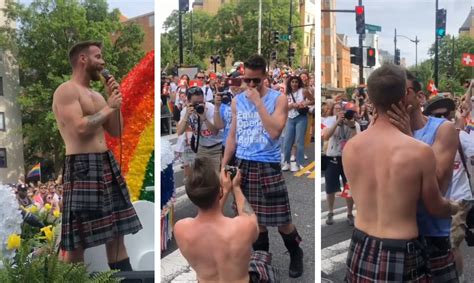 dundee s kilted yoga star overwhelmed as pride march proposal goes viral