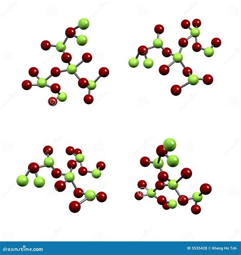 Chemical Compound Structure Of Molecules Stock Illustration